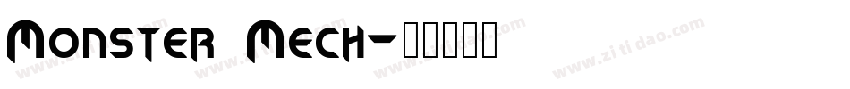 Monster Mech字体转换